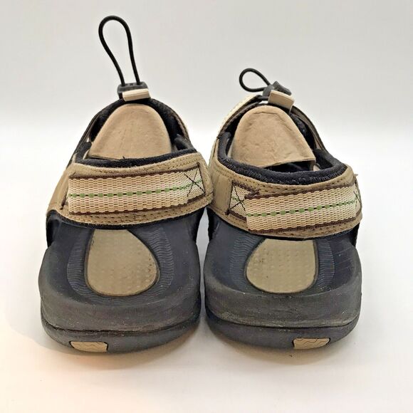 Lands' End Sandals Men's 9EE Bungee Lock Cap Toe Hiking Trail Water Sport Shoes - Picture 4 of 10